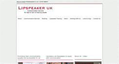 Desktop Screenshot of lipspeaker.co.uk