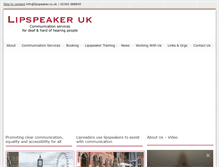 Tablet Screenshot of lipspeaker.co.uk
